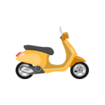 Moped gul